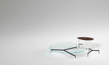 AFTER9 - Coffee table with glass top by Tonelli Design - view 3